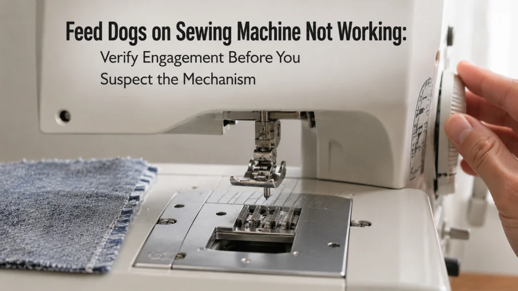 Feed Dogs On Sewing Machine Not Working