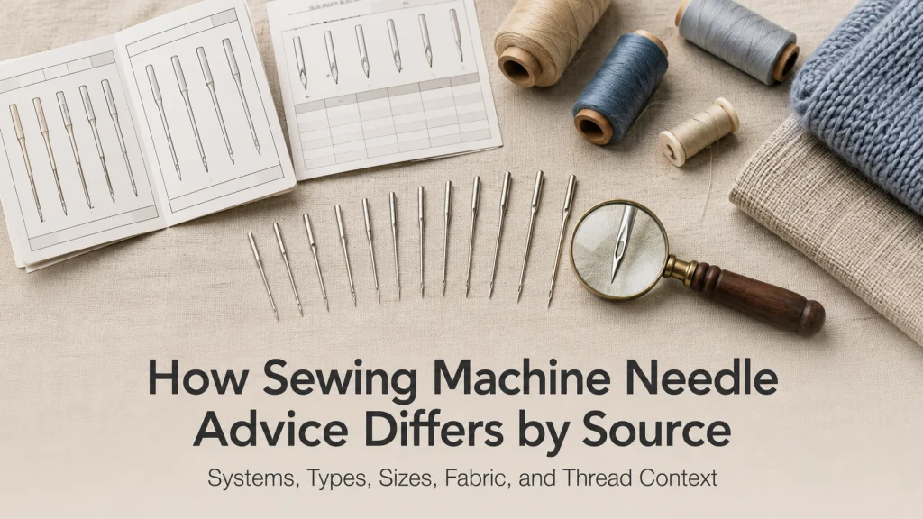 How Sewing Machine Needle Advice Differs By Source