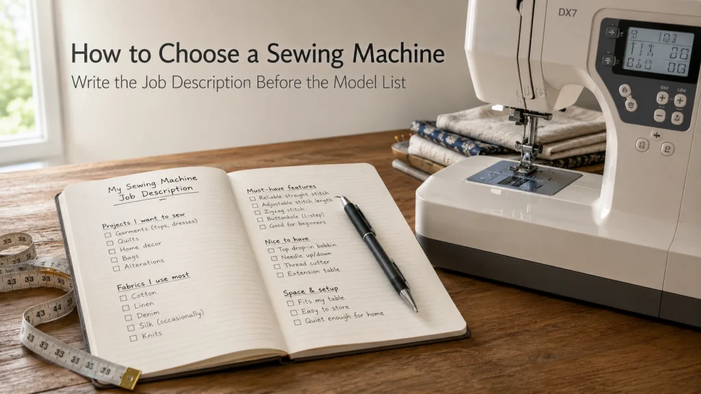 How To Choose A Sewing Machine