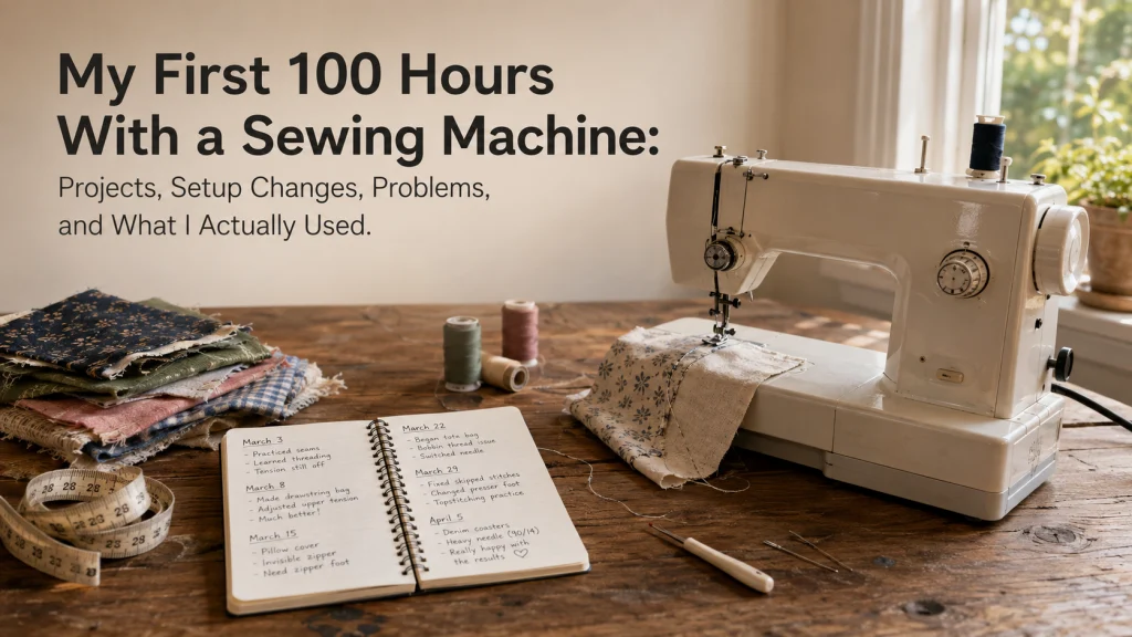 My First 100 Hours With A Sewing Machine