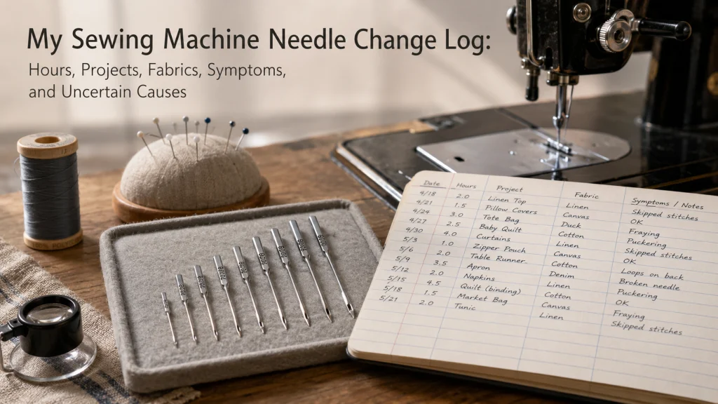 My Sewing Machine Needle Change Log
