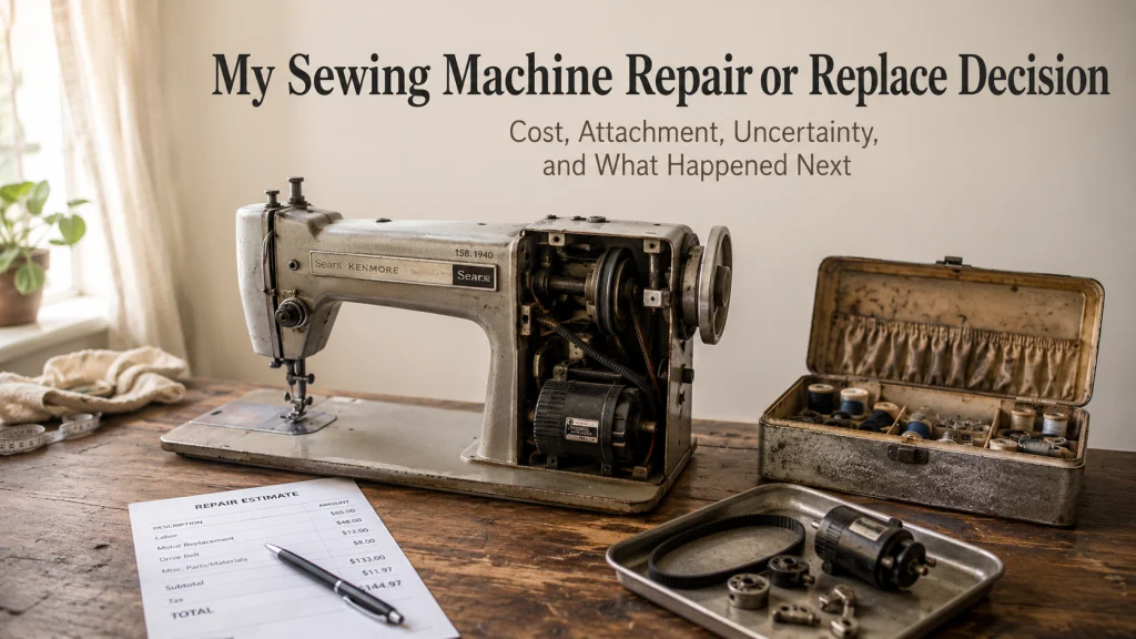 My Sewing Machine Repair Or Replace Decision