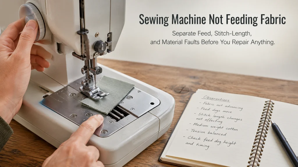 Sewing Machine Not Feeding Fabric