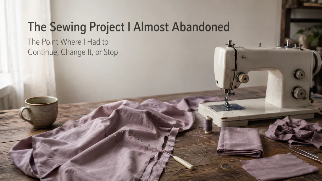 The Sewing Project I Almost Abandoned