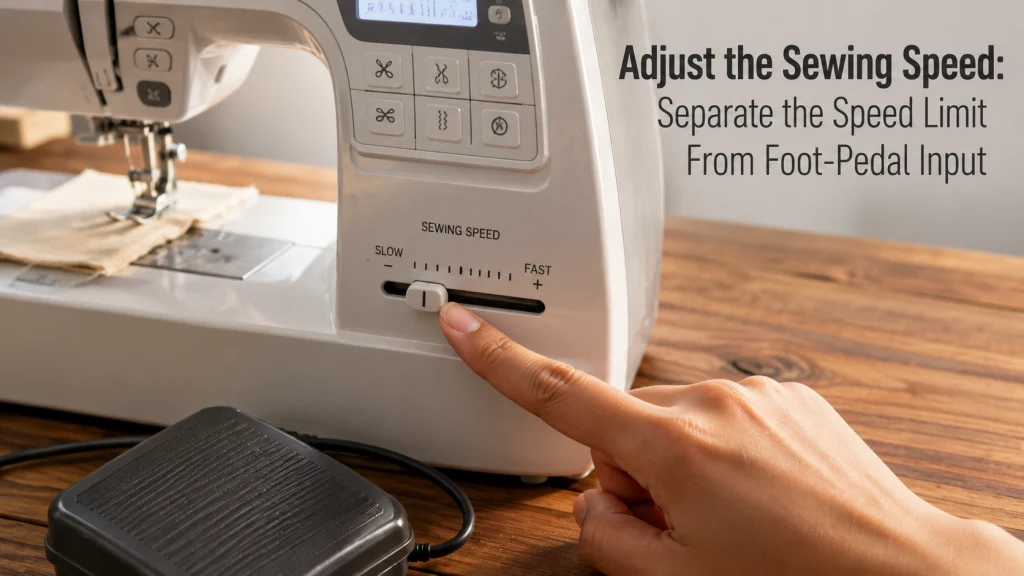 Adjust The Sewing Speed
