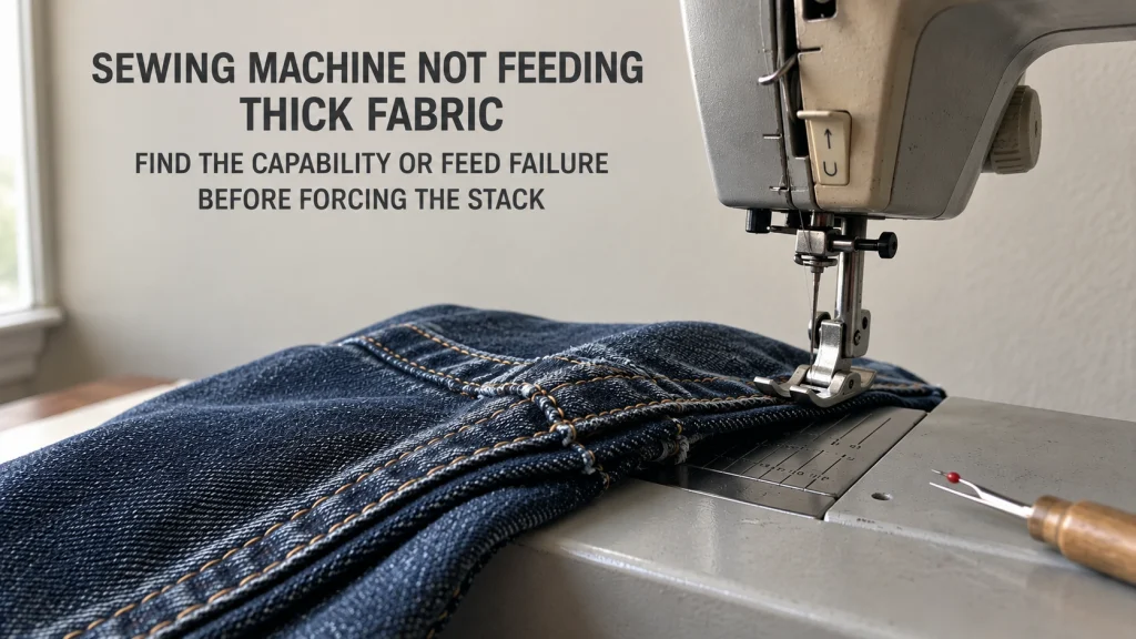 Sewing Machine Not Feeding Thick Fabric