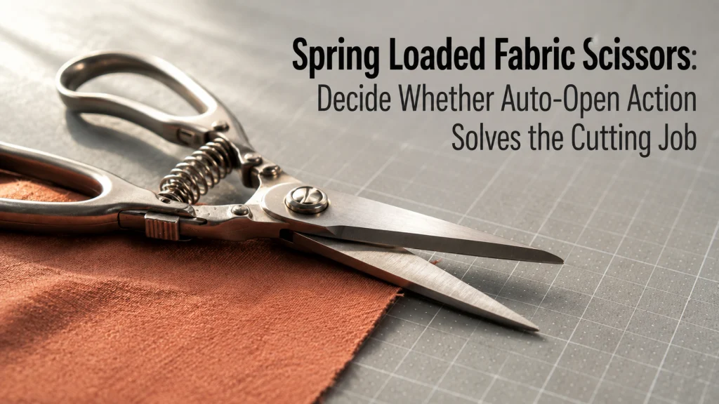 Spring Loaded Fabric Scissors