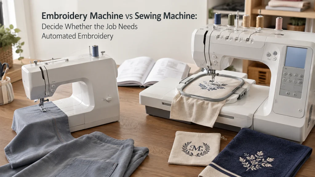 Embroidery Machine Vs Sewing Machine