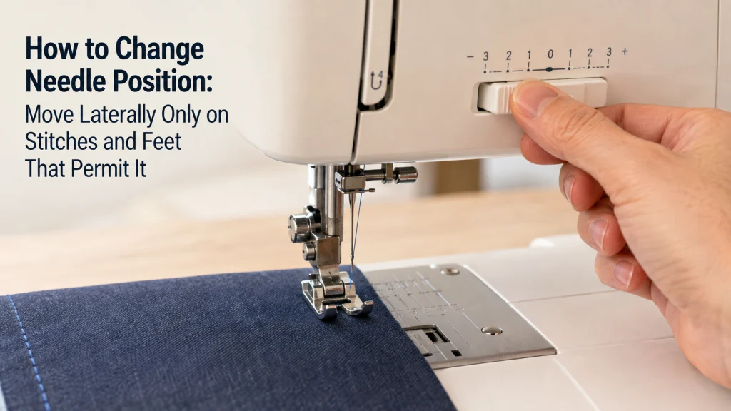 How To Change Needle Position