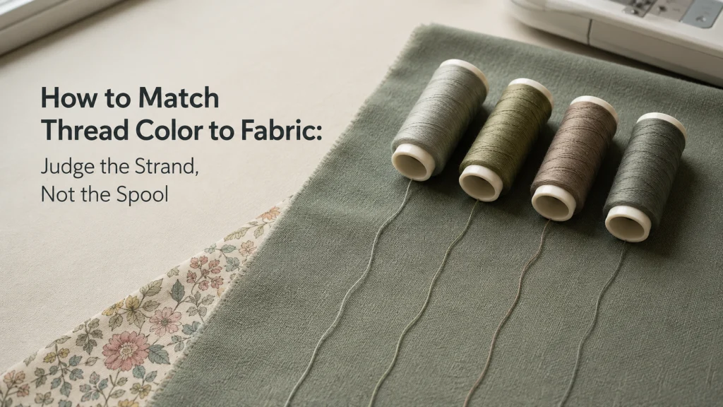 How To Match Thread Color To Fabric